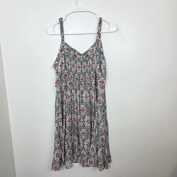 Torrid Black White Geometric Whimsygoth Flowy Challis Mini Sundress Size 2X - Picture 3 of 10